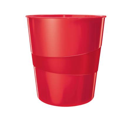 Cestino gettacarte WOW - altezza 32,4 cm - Ø 29 cm - 15 lt - rosso - Leitz - 52781026 - 4002432135219 - DMwebShop
