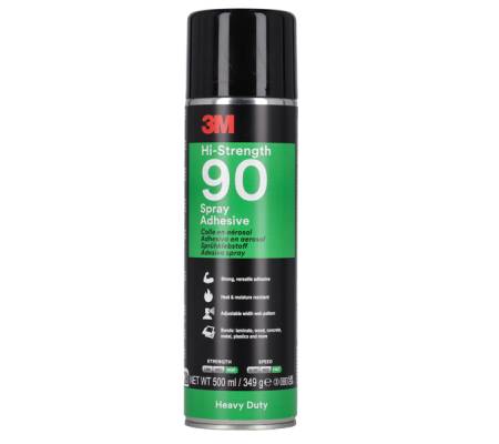Adesivo spray 90 - presa rapida - 500 ml - conf. 12 pezzi - 3M - 66400. - 5900422098553 - DMwebShop