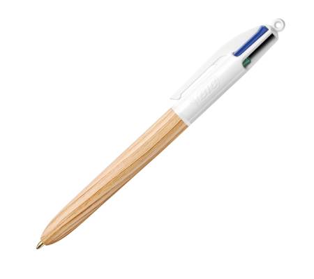 Penna sfera a scatto 4 colori Wood - 1 mm - conf. 12 pezzi - Bic - 508964 - 3086123704213 - 98566_1 - DMwebShop