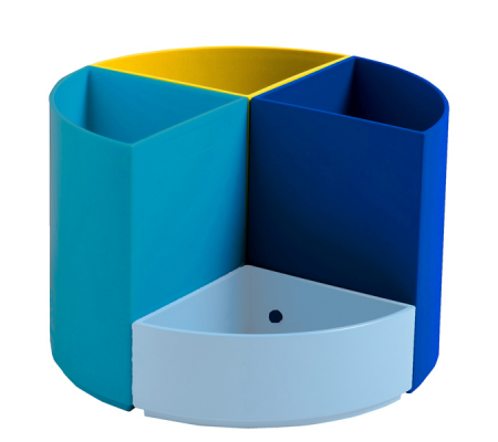 Portapenne modulare The Quarter Bee Blue - 12 x 12 x 8,3 cm - multicolore - Exacompta - 68202D - 9002490682026 - 98621_1 - DMwebShop