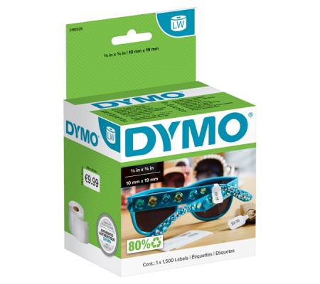 Etichette LW per gioielli - 10 x 19 mm - bianco - Dymo - 2191635 - 71701063663 - DMwebShop