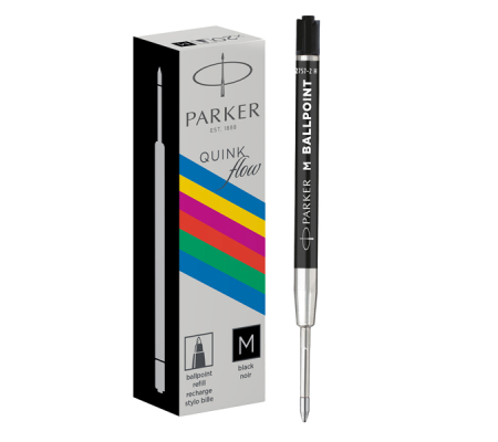 Refill sfera Quinkflow - punta media - plastica - nero - conf. 20 pezzi - Parker - 2168602 - 3026981686023 - DMwebShop