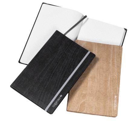 Taccuino Wood - copertina morbido con elastico - 13,5 x 21,5 cm - colori assortiti - conf. 12 pezzi - Colorosa - 36WT1321 - 8004428062710 - DMwebShop