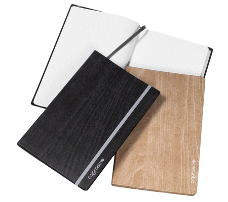 Taccuino Colorosa Wood - copertina morbido con elastico - 13,5 x 21,5 cm - colori assortiti - Ri.plast - 36WT1321 - 8004428062710 - DMwebShop