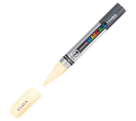 Marcatore a base d'acqua Graduate Mark All - punta tonda 2mm - giallo chiaro - Lyra - L6820005 - 4084900015629 - DMwebShop