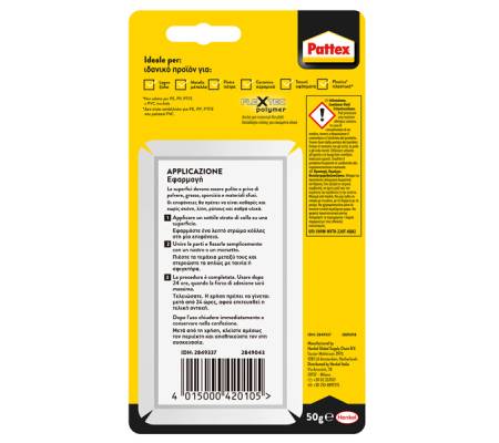 Colla universale Repair 100% colla - 50 gr - trasparente - Pattex - 2716441