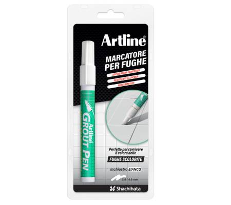 Marcatore permanente per fughe Grout Pen - puna a scalpello - tratto 2-4 mm - bianco - Artline - A 419 - 5037538024210 - DMwebShop