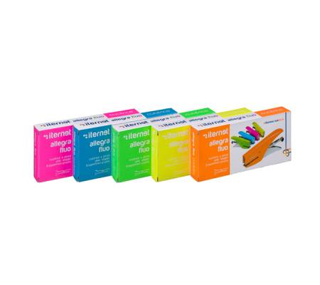 Cucitrice a pinza Allegra Fluo - passo 6 - arancio - Iternet - 0183AR