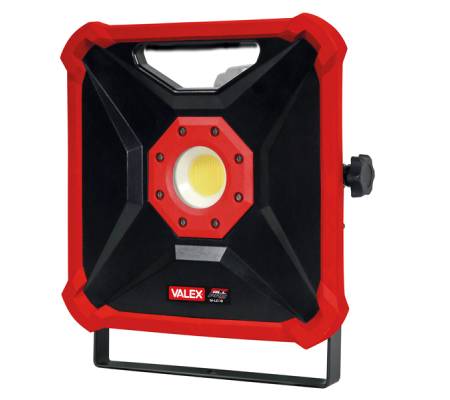 Faro led M-LD 18 - a batteria - 18 V - 26 x 23 x 7 cm - nero-rosso - Valex - 1152239 - 8004878100505 - DMwebShop