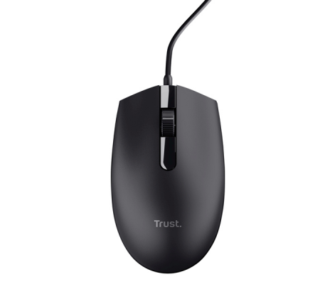 Mouse ottico con filo TM_101 Eco - nero - Trust - 25295