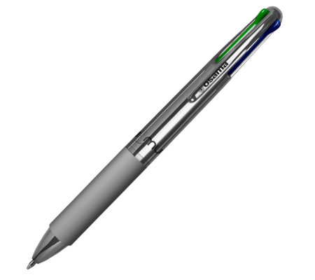 Penna a sfera 4 Multi Chrome - punta 1,00 mm - 4 colori - old silver - Osama - OW 84018607 - 8059484018607 - DMwebShop