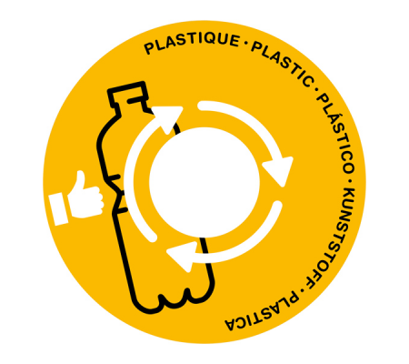 Coperchio raccolta plastica - per cestino 133R - Ø 38 cm - PVC - giallo - Cep - 1009350051