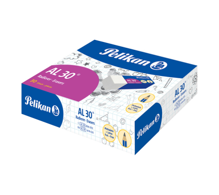 Gomma AL30 - bianca per matita - conf. 30 pezzi - Pelikan - 300014803 - 4012700204271 - DMwebShop