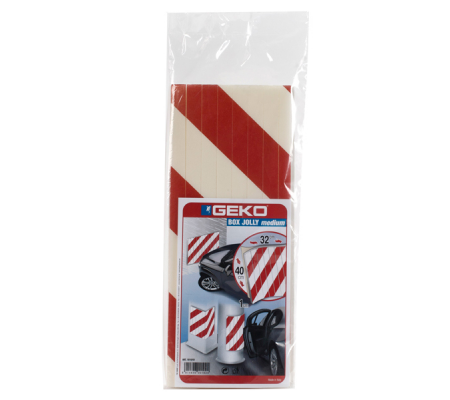 Pannello antiurto adesivo Box Jolly - 32 x 40 cm - bianco-rosso - Geko - 1810-01 - 1810/01 - 8014846001024 - DMwebShop