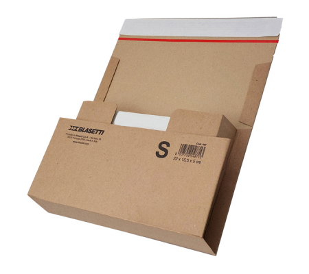 Scatola automontante altezza variabile Bookbox - S - 26 x 14,5 x 5 cm - cartone - avana - Blasetti - 0487