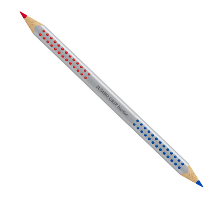 Matita bicolore triangolare Jumbo Grip 1109-10 - rosso-blu - Faber Castell - 110910 - 4005401109105 - DMwebShop