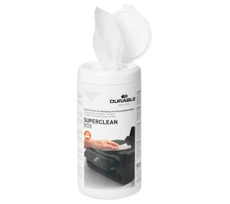 Salvietta detergente per superfici in plastica superclean box - conf. 100 pezzi - Durable - 5708-02 - 4005546570020 - DMwebShop