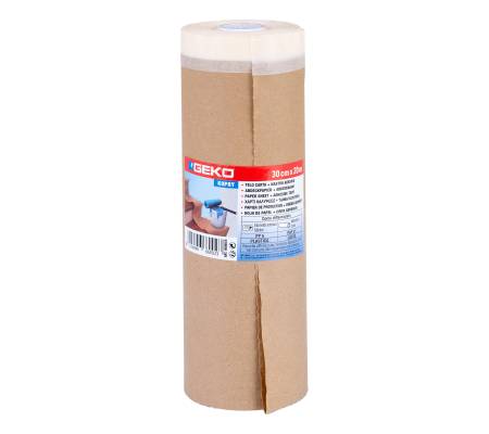 Bobina nastro adesivo e telo in carta 300 cm x 20 mt Geko - 13709