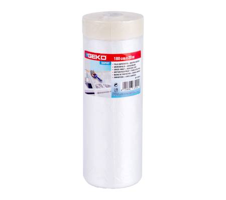Bobina nastro adesivo in carta e telo HD 180 cm x 20 mt Geko - 13715