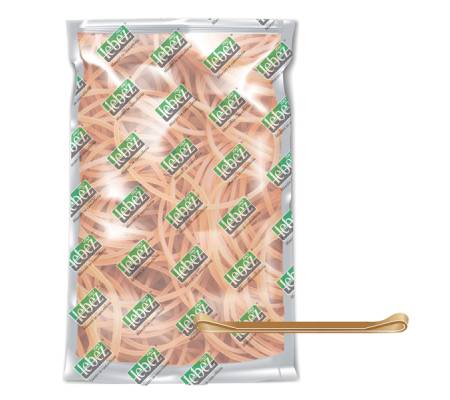Elastico fettuccia diametro 7 x 0,5 cm 1 kg caucciu colore naturale Lebez 81782 - 11184