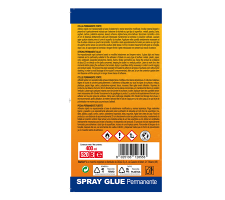 Colla spray - permanente - 400 ml - Starline - A02013