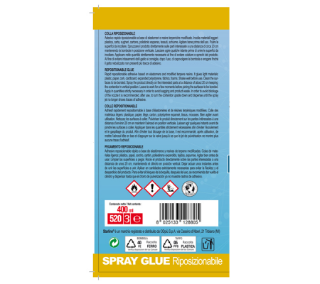 Colla spray - riposizionabile - 400 ml - Starline - A02014