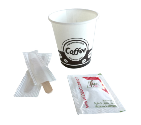 Serving kit - 50 bicchierini + 50 bustine zucchero + 50 palettine - Fpp - PPZUKITOCS50E - 8000265131022 - DMwebShop