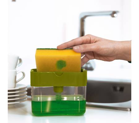 Dispenser detersivo stoviglie ProntoPiatti - con spugna abrasiva - 350 ml - Perfetto - 29118
