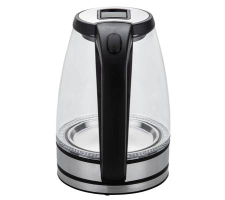 Bollitore elettrico cordless - caraffa in vetro - 2200 W - nero - Melchioni Family - 118360027