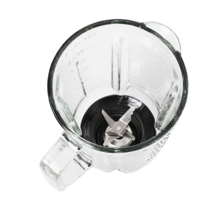 Frullatore Frullo Glass - con bicchiere in vetro - 600 W - nero-argento - Melchioni Family - 118420210