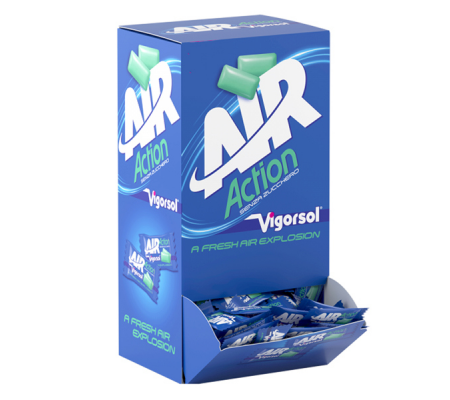Gomma da masticare Air Action - conf. 250 pezzi - Vigorsol - 9637101 - DMwebShop