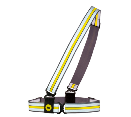 Banda sicurezza alta visibilita' Cross Wrap - regolabile - giallo fluo - Wowow - 120022 - 5420071102239 - DMwebShop