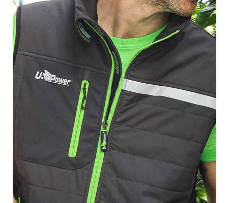 Gilet Wall - taglia XL - PE - grigio-verde - U-power - FU278RL-XL