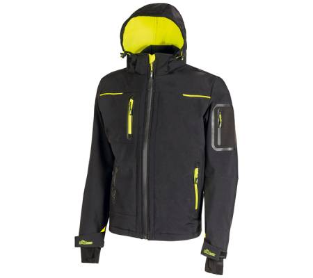 Giacca da lavoro Space - taglia XL - PE-spandex - nero-giallo - U-power - FU187BC-XL - 8033546424988 - DMwebShop