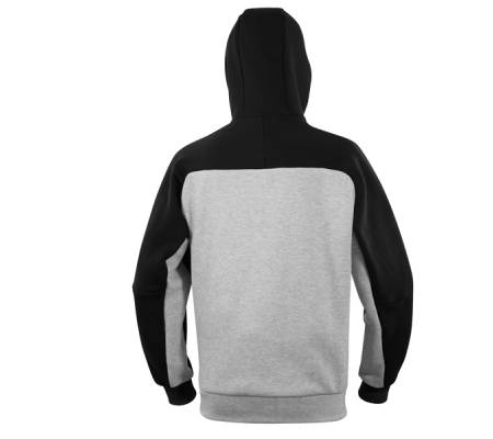 Felpa Borgo - con cappuccio - taglia XL - grigio-nero - Deltaplus - BORGOGRXG