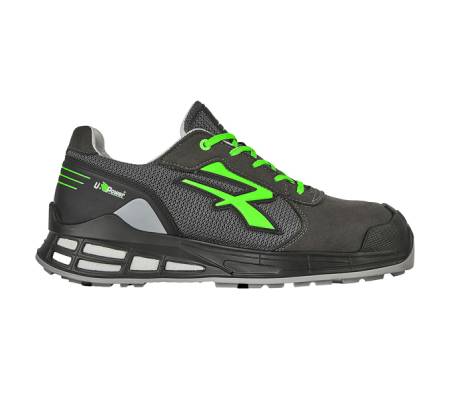 Calzatura di sicurezza Egon S1P - numero 42 - nylon-pelle scamosciata - nero-verde - U-power - RN20016-42 - 8033546520307 - DMwebShop