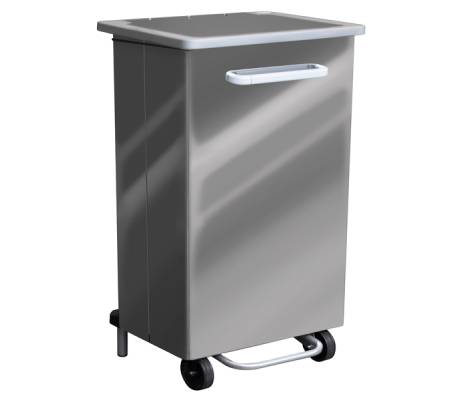 Contenitore a pedale Gastro - 90 lt - acciaio lucido - Stilcasa - 749A/90M - 8033630048342 - DMwebShop