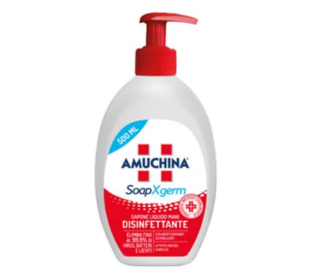 Sapone liquido disinfettante mani SoapXgerm - 500 ml - Amuchina Professional - 419847 - 8000036028339 - DMwebShop