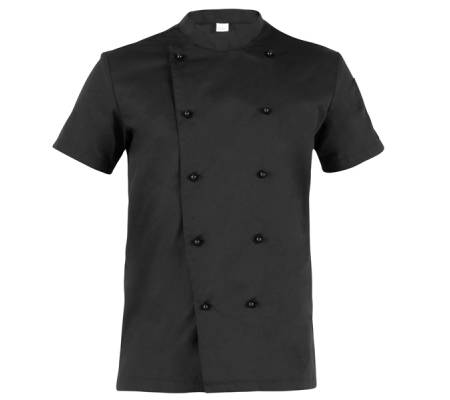 Giacca da cuoco Tommaso - a manica corta - taglia S - nero - Giblor's - Q8G00186-U32-S - 8056149337875 - DMwebShop
