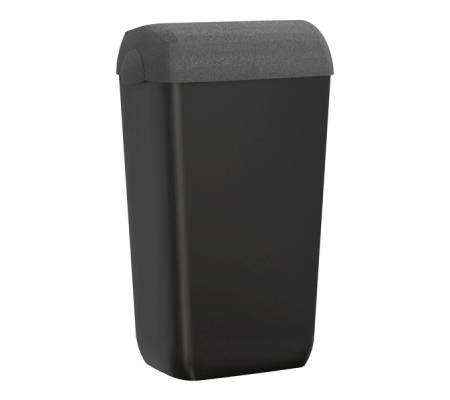 Cestino gettacarte Skin - con coperchio - 54,5 x 22,5 x 33,5 cm - 23 lt - pietra - Mar Plast - A74049NPO - 8020090108112 - DMwebShop