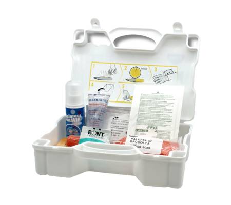 Valigetta per assorbimento liquidi biologici - con polvere addensante - 28,5 x 21 x 8,7 cm - bianco - Pvs - CPS614 - 8034028018930 - DMwebShop
