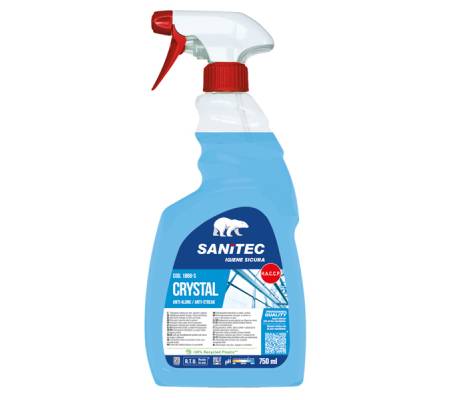 Detergente multiuso Crystal Vetri - antialone - 750 ml - Sanitec - 1866-S - 8032680391422 - DMwebShop