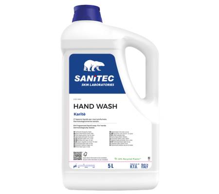 Sapone liquido Karite' - profumato - 5 lt - Sanitec - 1050 - 8032680392023 - DMwebShop