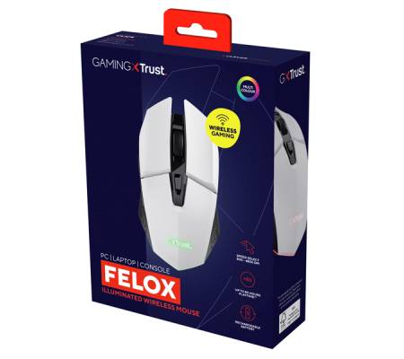 Mouse gaming illuminato wireless GXT 110 Felox - nero - Trust - 25037