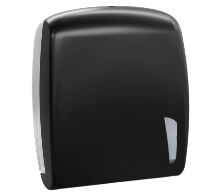 Dispenser asciugamani Skin carbon - piegati a C e Z - 34,5 x 11,2 x 30,6 cm - 450 fogli - nero - Mar Plast - A90123BM - 8020090111648 - DMwebShop