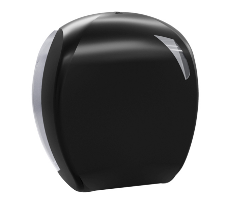 Dispenser per carta igienica Mini Jumbo Skin Carbon - 29,6 x 13,5 x 27,7 cm - rotolo Ø 24 cm - nero - Mar Plast - A90723BM - 8020090111679 - DMwebShop