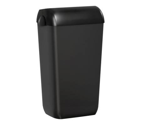 Cestino gettacarte Skin Carbon - con coperchio - 54,5 x 22,5 x 33,5 cm - 23 lt - nero - Mar Plast - A74023BM - 8020090111754 - DMwebShop