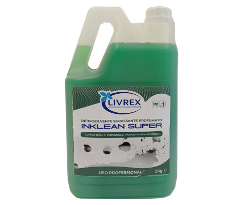 Detergente sgrassatore Inklean Super - menta - 5 kg - Livrex - LX3062 - 8053736060680 - DMwebShop