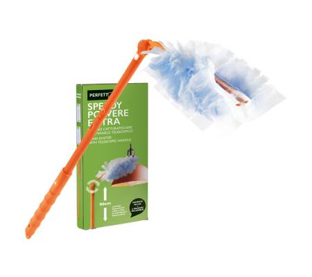 Piumino Speedy polvere - manico allungabile + 2 ricambi - Perfetto - 12841 - 8052474128416 - DMwebShop