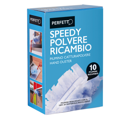 Ricambio Piumino Speedy polvere - conf. 10 pezzi - Perfetto - 12842 - 8052474128423 - DMwebShop